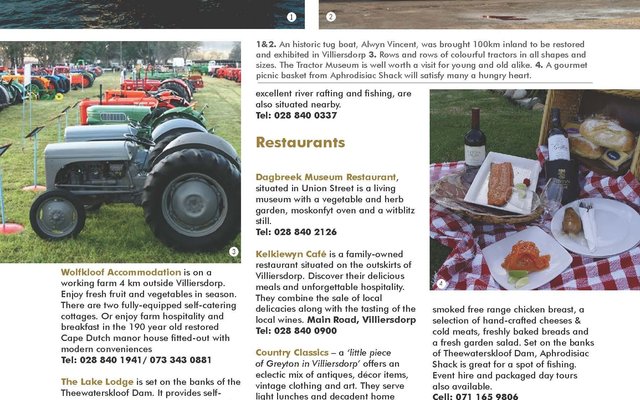 Eat, play and stay in Villiersdorp